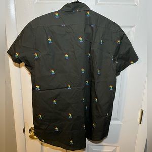 Disney Pride Mickey Mouse button down New with Tags